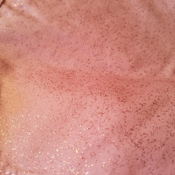 LEVIS Girls 2T & 3T Jacky Midi Adjust Waist Shorts Pink Stretch Denim New w Tags - Picture 3 of 7